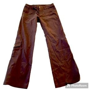 Athleta Black Dipper Hiking Cargo Pants Water Resistant Nylon PocketsGen…